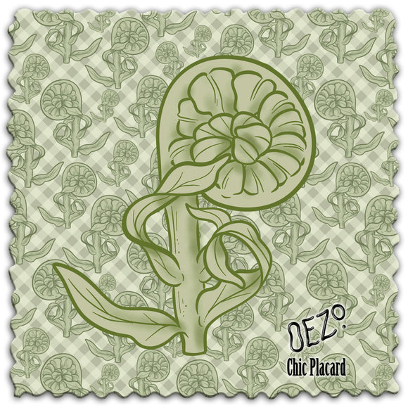 Tête de violon par Oezo - Lingette hyperdouce en microfibre