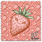 Fraise par Oezo - Lingette hyperdouce en microfibre