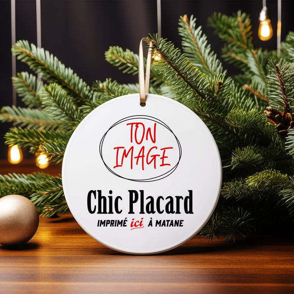 Médaillon en MDF imprimé sur demande