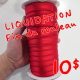 Liquidation - Fin du rouleau : Bretelle élastique 15mm rouge