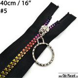 Separable zipper - Nylon #5 - 80cm-32inches - Dark navy blue 