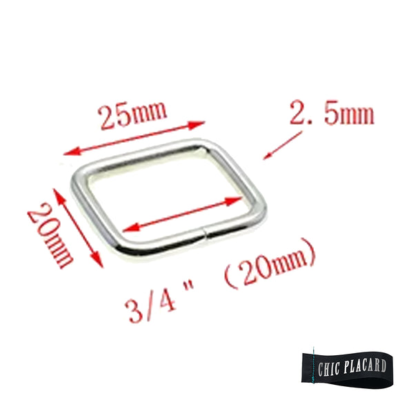 Boucle d'ajustement de sangle 25mm (large)