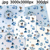 Ballerines - Fichiers numériques motifs sans couture