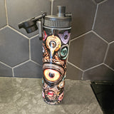 Yeux biz - Bouteille en inox 24oz