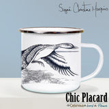 Canard, signé Christine - Tasse en enamel 17oz