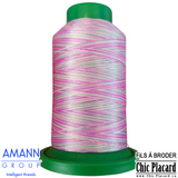 Rose Tulipe - Fil à broder bigarré AMANN Isacord 1000m