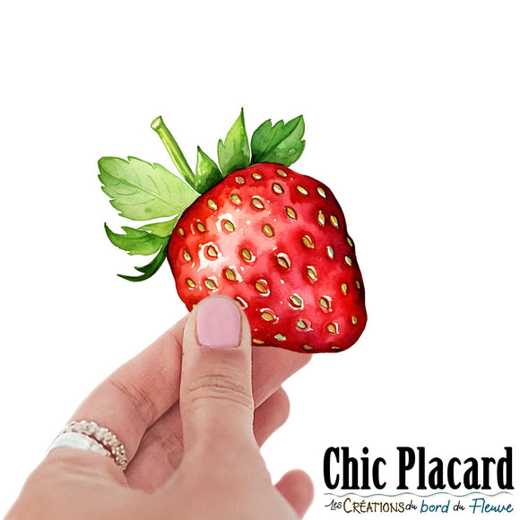 Fraise- autocollant en vinyl
