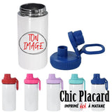 Bouteille à bouchon vissable 12oz pour enfant imprimée sur demande
