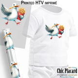 Mouette & frite #1 - HTV imprimé
