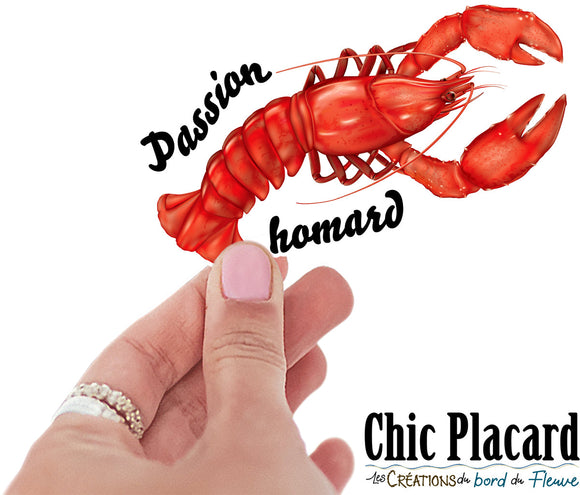 Passion homard- autocollant en vinyl