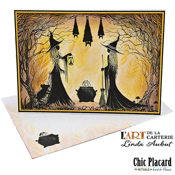 Sorcières - Carte de voeux par Linda