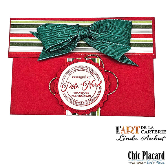 Collection de Noël: porte carte cadeau - Carte de voeux par Linda