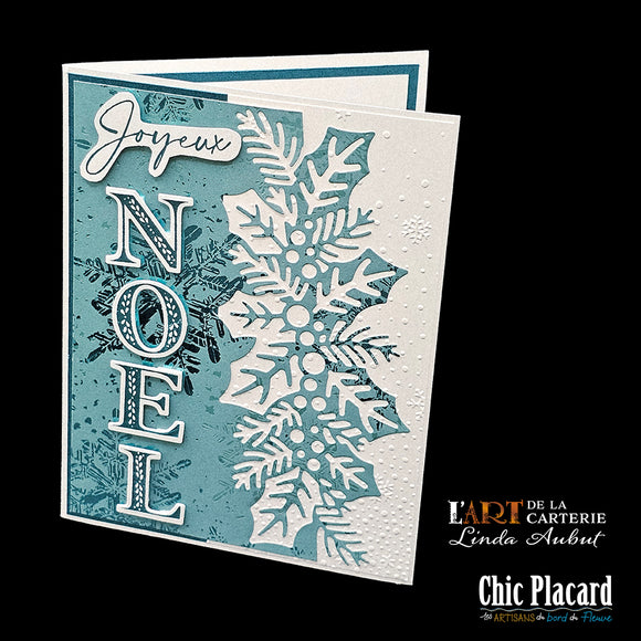 Collection de Noël: Joyeux Noël bordure décorative - Carte de voeux par Linda