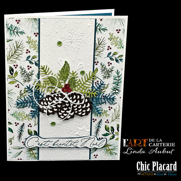 Collection de Noël: C'est bientôt Noël - Carte de voeux par Linda