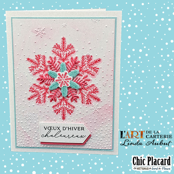 Collection de Noël: voeux d'hiveer chaleureux - Carte de voeux par Linda