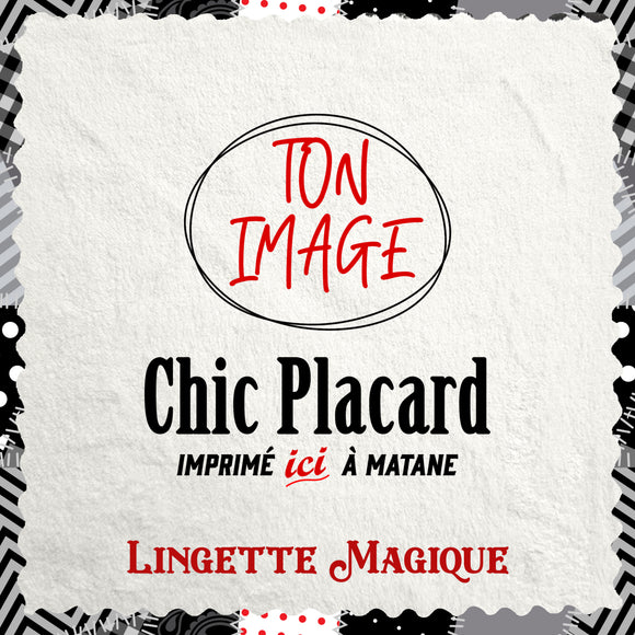 Linge magique imprimé sur demande avec votre image