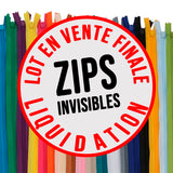 LOT - LIQUIDATION : 295 zips invisibles