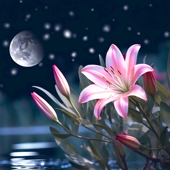 Fleur de nuit - lm189 - Lingette magique