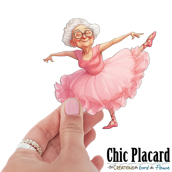 Mamie Ballerine- autocollant en vinyl
