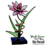 Fleur magnifique - Vitrail par Murielle Boisvert