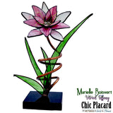 Fleur magnifique - Vitrail par Murielle Boisvert