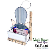 Chat vide-poche - Vitrail par Murielle Boisvert