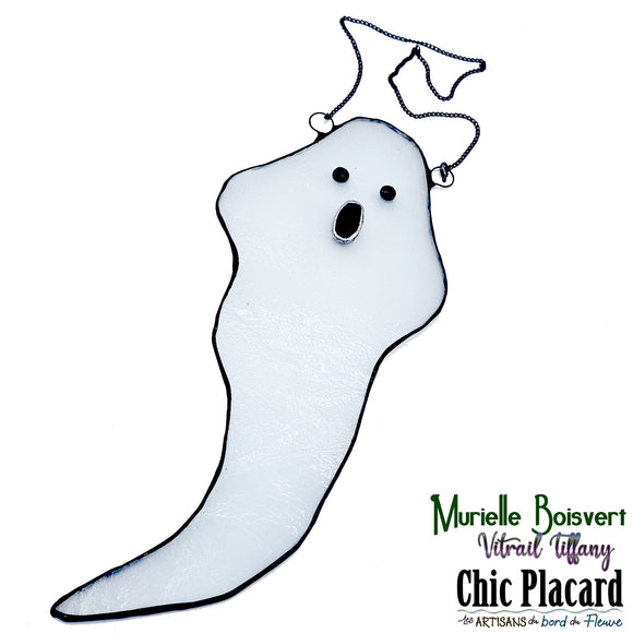 Grand fantôme - Vitrail par Murielle Boisvert