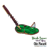 Golf porte-crayon - Vitrail par Murielle Boisvert