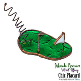 Golf porte-crayon - Vitrail par Murielle Boisvert