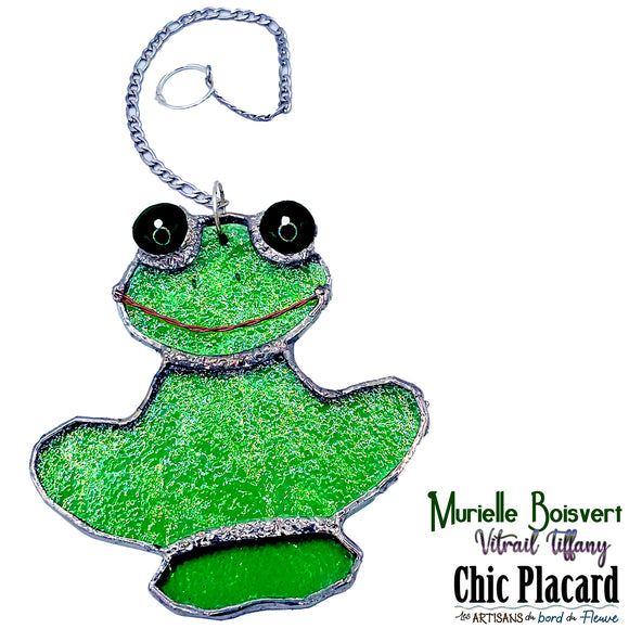 Grenouille - Vitrail par Murielle Boisvert
