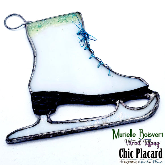 Patin - Vitrail par Murielle Boisvert