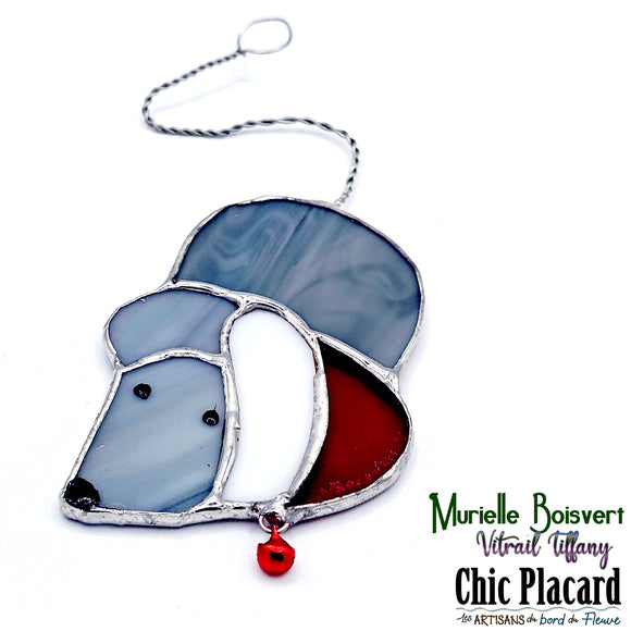 Souris - Vitrail par Murielle Boisvert