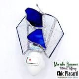 Papillon en veilleuse - Vitrail par Murielle Boisvert