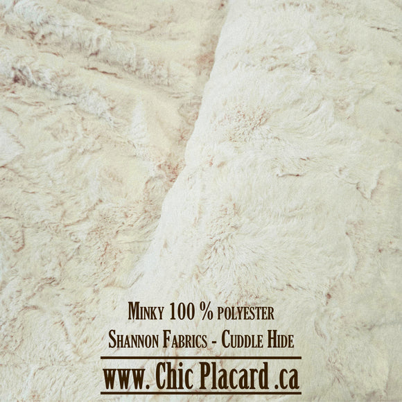 Latte - Minky luxeux (au 1/2m)