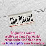 100x Brand labels to sew on the hem: DESIGN to create & print