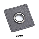 Gris & gunblack 27x27mm - Oeillet prêt à coudre