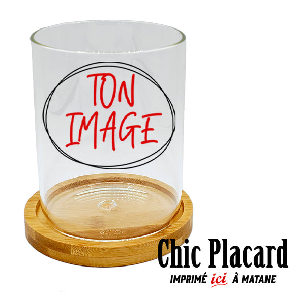 Pot en verre imprimé sur demande