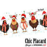 Poules de Noël - Tasse en céramique