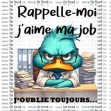 Rappelle-moi j'aime ma job - Tasse en céramique