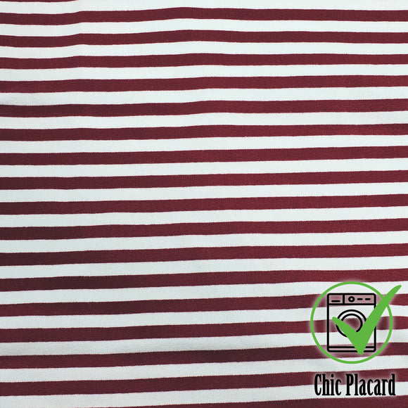 Red & white striped - PRE-WASHED RIB CL - coupon 