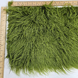 Vert olive - Fausse fourrure angora (22x10po)