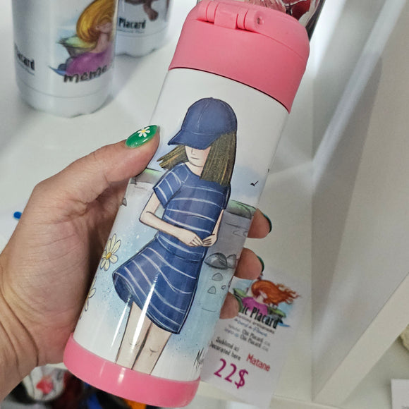 Promenade sur la grève - Bouteille