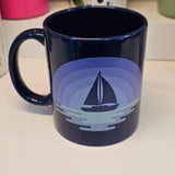Voilier jour/ nuit- Tasse en céramique 11oz