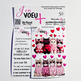 V13+v04 J'en voeux + autocollants découpés à la forme