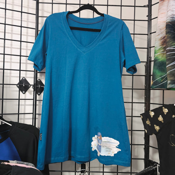 Promenade sur la plage - T-shirt pour femme TG/XL