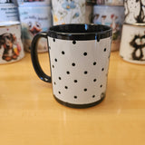 Pois picots noir et blanc - Tasse en céramique 11oz