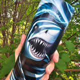 Requins - Gobelet inox brille dans le noir