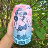 Tout le monde s'en fou! - Verre à paillettes