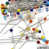 30mm x100 Épingles avec tête en boule colorée