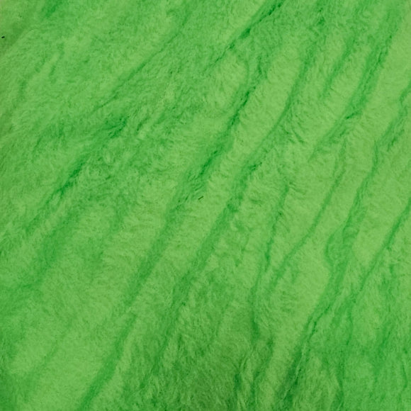 Vert fluo - Fausse fourrure (au 1/2m)